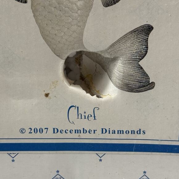 December Diamonds Chief Merman Ornament 55-900370 RARE Retired 2007 *READ** - Picture 11 of 14